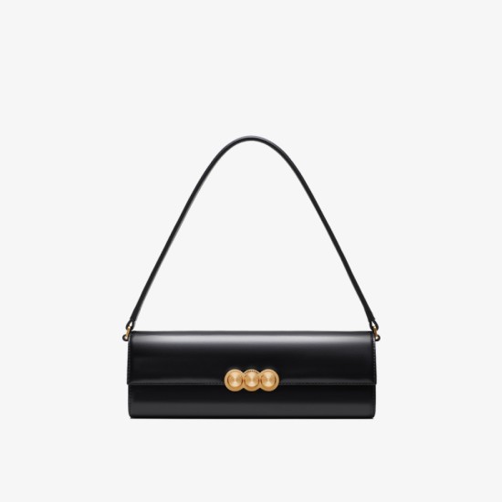 Fangyuan baguette bag leather black