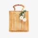 Handmade bamboo bag straw bag handbag tide - Memoo.com