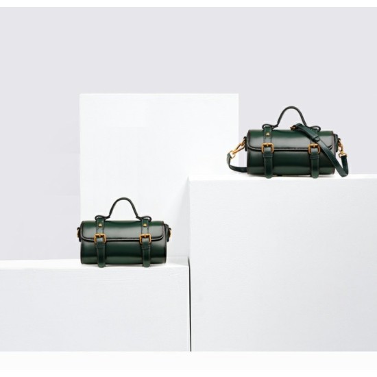 Large-capacity retro handbag, cylinder bag, small bag - Memoo.com