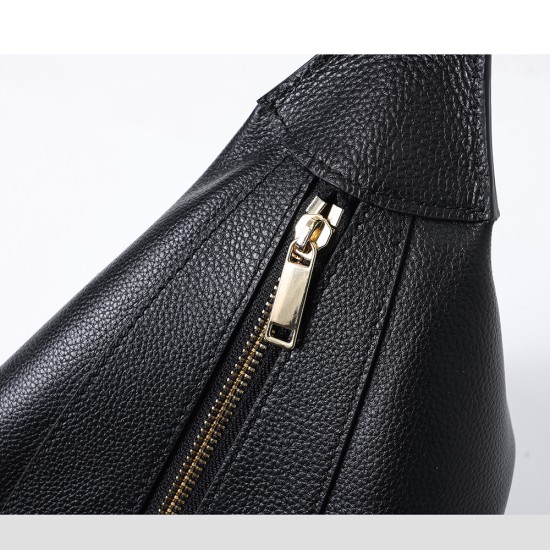 Cowhide dumpling bag leather underarm bag - Memoo.com