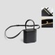 Hand bill shoulder bag Womens black magnetic buckle small square box bag - Memoo.com