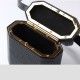 Hand bill shoulder bag Women's black magnetic buckle small square box bag