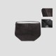 Cowhide fleece one-shoulder diagonal black tote bag for women