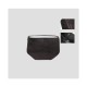 Cowhide fleece one-shoulder diagonal black tote bag for women - Memoo.com