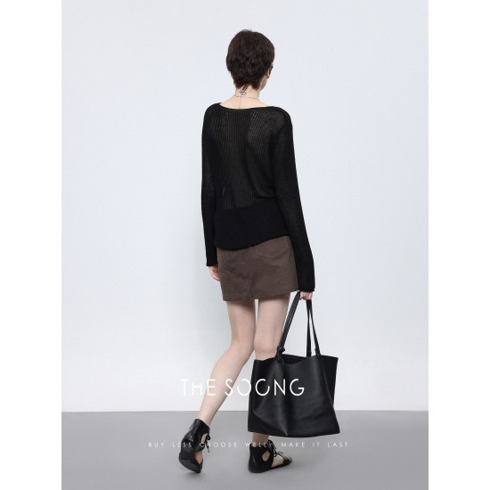 Tote bag Womens cowhide shoulder bag - Memoo.com