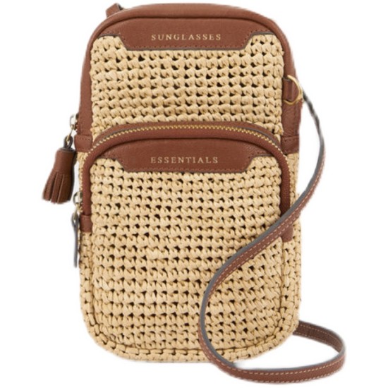 Small shoulder crossbody bag Handwoven mobile phone bag