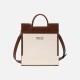 Canvas cowhide business Tote bag Commuter womens leather - Memoo.com