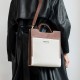 Canvas cowhide business Tote bag Commuter womens leather - Memoo.com