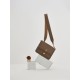 Cowhide chocolate women's bag Light luxury small square bag crossbody bag woman