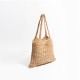 Straw bag Hollow woven bag seaside holiday bag Tote bag - Memoo.com