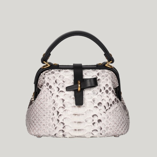 Snakeskin mini doctor bag