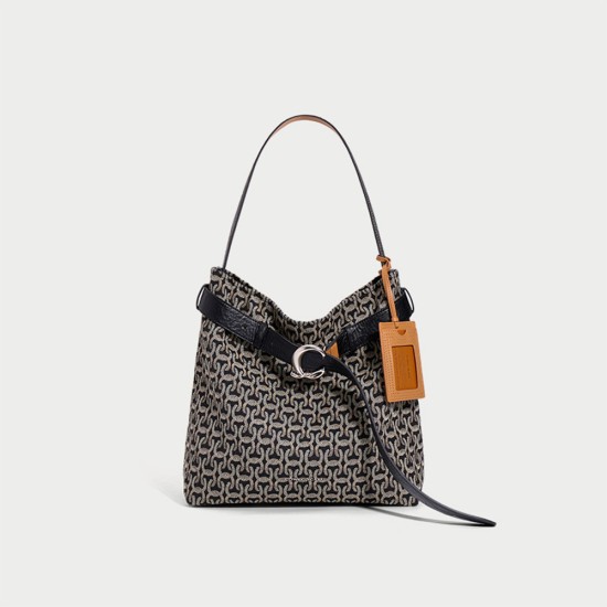 Leather crossbody shoulder bag Commuter tramp Tote bag - Memoo.com