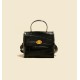 Vintage leather bag women's summer crocodile print hand bill shoulder bag