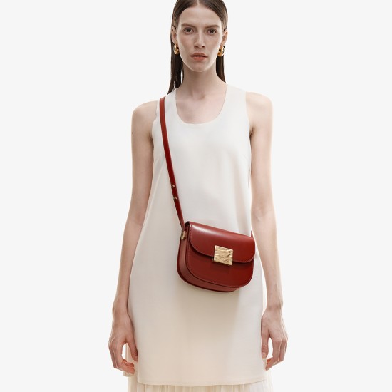 Bag woman summer saddle bag cowhide crossbody bag woman - Memoo.com