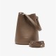 Leather bucket bag crossbody bag white shoulder bag for women - Memoo.com