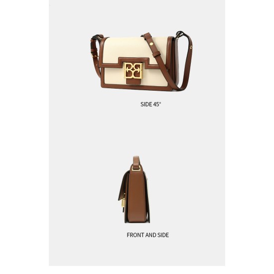 Leather square bag Underarm bag crossbody bag Sugar bag - Memoo.com