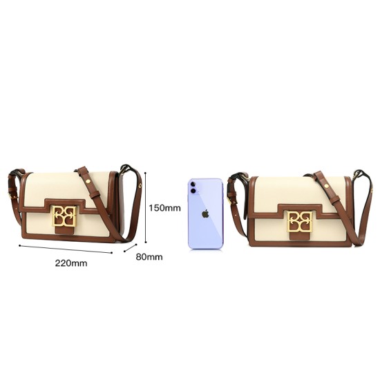 Leather square bag Underarm bag crossbody bag Sugar bag - Memoo.com