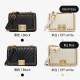 Armpit bag Womens leather single shoulder crossbody chain phone small square bag - Memoo.com