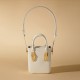 Leather white crossbody bag, mobile phone small bag, shoulder bag, hand-held small bag - Memoo.com