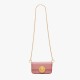 Mini Stick Bag Single Shoulder Chain Mobile Phone Bag Genuine Leather Crossbody Pink Bag - Memoo.com