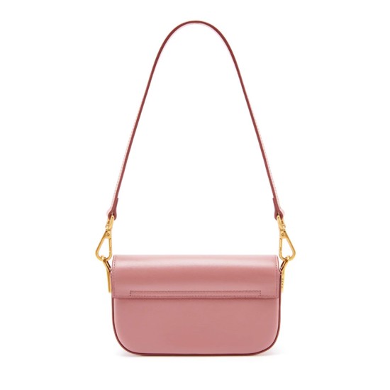 Mini Stick Bag Single Shoulder Chain Mobile Phone Bag Genuine Leather Crossbody Pink Bag - Memoo.com