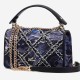 Starry Sky Series Jacquard Small Square Bag Stripe Spliced Handbag Crossbody Bag - Memoo.com