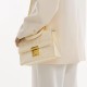 Crossbody bag in white crocodile leather handbag and shoulder bag