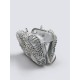 Silver Evening Bag Handheld Bag Box Clutch Rhinestone Clutch - Memoo.com