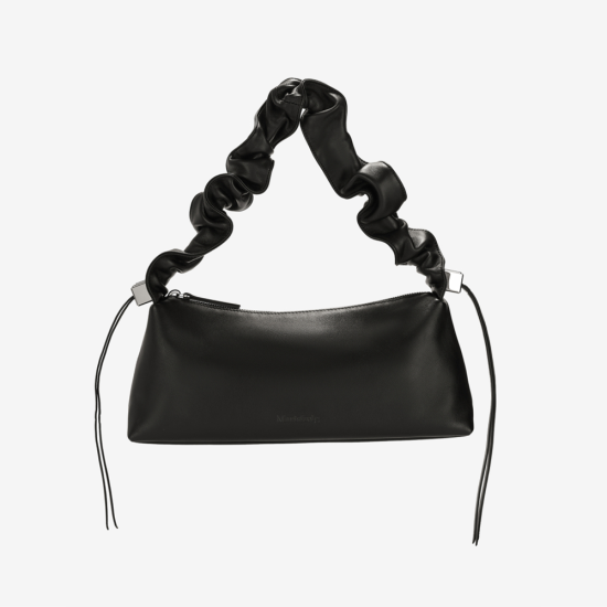 Black Handheld Dumpling Bun Womens Handbag - Memoo.com