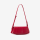 Fashionable and elegant peach red womens handbag - Memoo.com