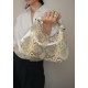 Snake Pattern Beaded Handbag Dumpling Bag - Memoo.com