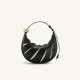 Black Hollow Shoulder Bag Handheld Womens Bag - Memoo.com