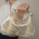 Snake Pattern Beaded Handbag Dumpling Bag - Memoo.com