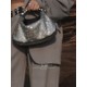 White Diamond Beaded Handbag, Dumpling Bag