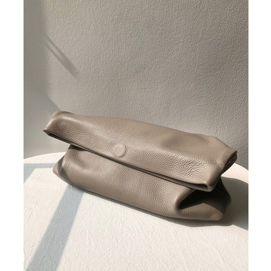 A chic rolled-edge leather clutch - Memoo.com