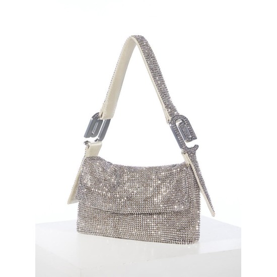 Cross carrying diamond bag, women's handbag, niche high-end women's bag, exquisite small bag