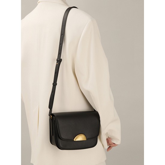 Crossbody small bag with top layer cowhide, fashionable and versatile single shoulder tofu bag