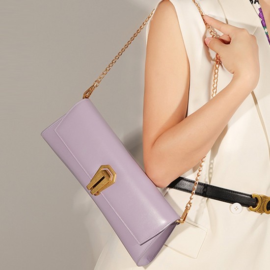 Key chain series baguette bag leather light luxury retro woman - Memoo.com