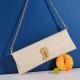 Key chain series baguette bag leather light luxury retro woman