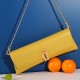 Key chain series baguette bag leather light luxury retro woman