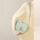 Keychain series retro tote cowhide diagonal saddle bag for women