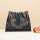 Single shoulder Tote bag cowhide light luxury soft satchel