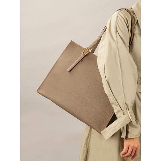 Tote bag single shoulder cowhide casual commute - Memoo.com