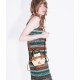 Woven vegetable basket, wrapped in cowhide and woven grass, hand-held crossbody bag - Memoo.com