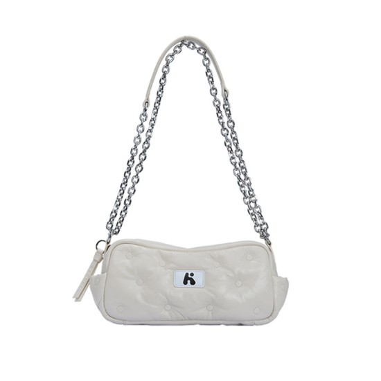 Cloud Camera Head Cover Leather Shoulder Bag Chain White Cross Shoulder Bag for Women - Memoo.com