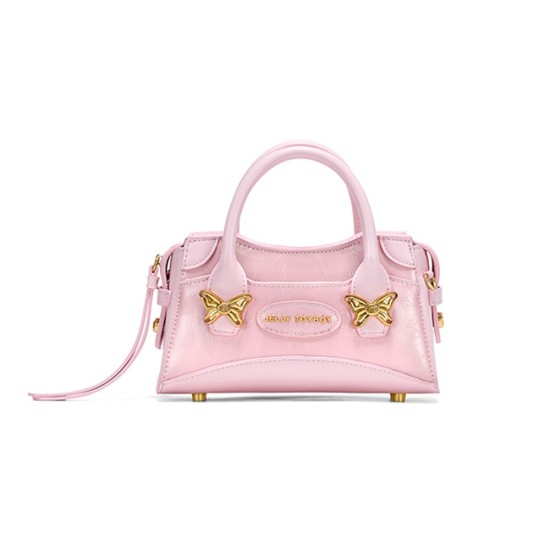 Twin butterfly small handbag with niche design crossbody bag - Memoo.com