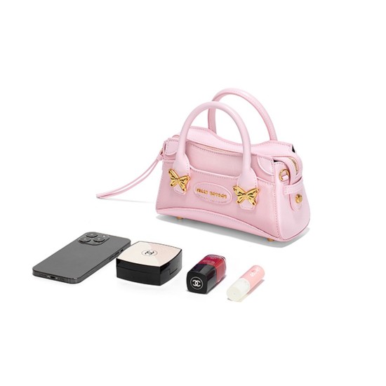 Twin butterfly small handbag with niche design crossbody bag