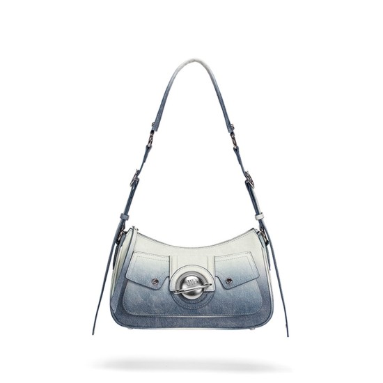 Crossbody denim bag for women, niche design, high-end feel, underarm bag - Memoo.com