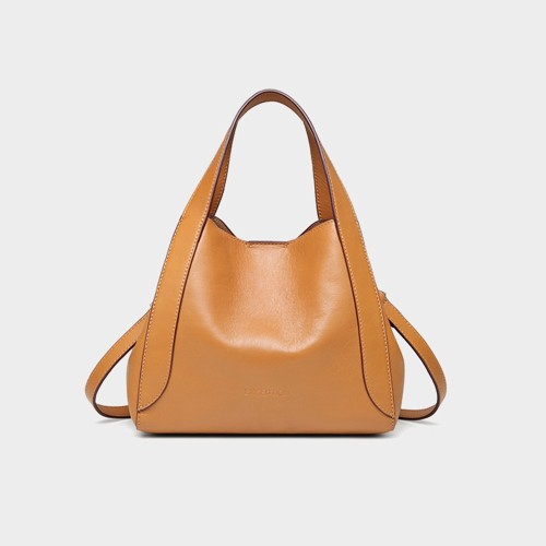 tan leather handbag