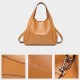 Basket bucket bag Leather handbag women's shoulder bag crossbody bag